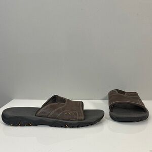 Rockport Brown Leather Slide Sandals Size 10.5